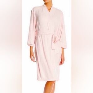Natori luxe lightweight Terry cloth Pastel Pink Summer Robe